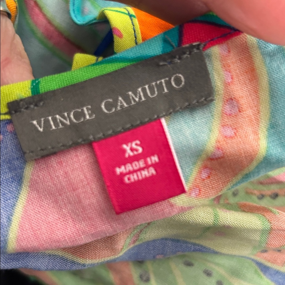 Vince Camuto Multicolor Rayon Fabric new with tags halter dress extra small - Picture 3 of 6